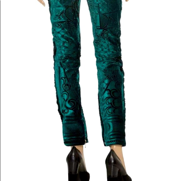 BALMAIN FABERGE RUNWAY VELVET PANTS FR 38 US 6 - Picture 3 of 15